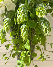 Load image into Gallery viewer, White Hydrangea and Succulents Wreath