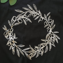 Load image into Gallery viewer, OLIVE WREATH WOMEN'S T-SHIRT - BLACK
