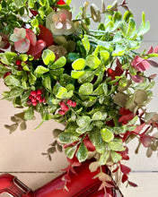 Load image into Gallery viewer, Holly Red Truck Holiday Winter Wreath
