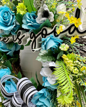 Load image into Gallery viewer, Anemone Roses Cottage Farmhouse Wreath
